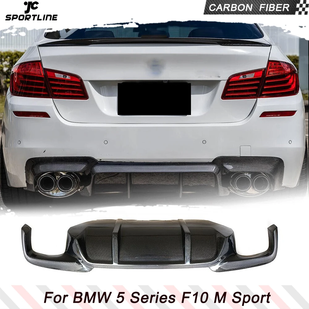 

Диффузор для заднего бампера из углеродного волокна, спойлер для подбородка для BMW 5 серии F10 M Sport Sedan 2012 - 2016 528i 530i 535i 550i