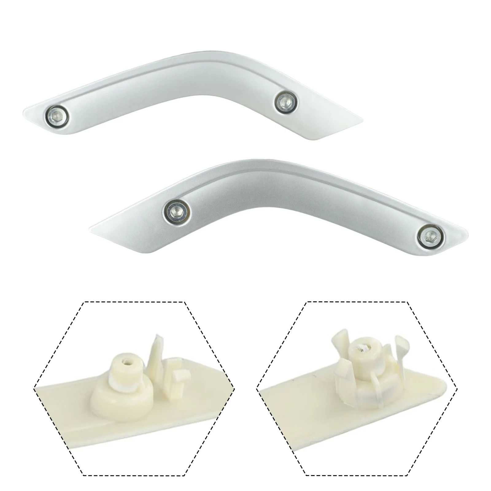 Pair Of Left&right Interior Door Grab Handle Inserts Covers Trim Silver For Jeep Wrangler JK 2011-18 1RC72JAHAD 1RC72JAHAE
Pair Of Left&right Interior Door Grab Handle Inserts Covers Trim Silver For Jeep Wrangler JK 2011-18 1RC72JAHAD 1RC72JAHAE