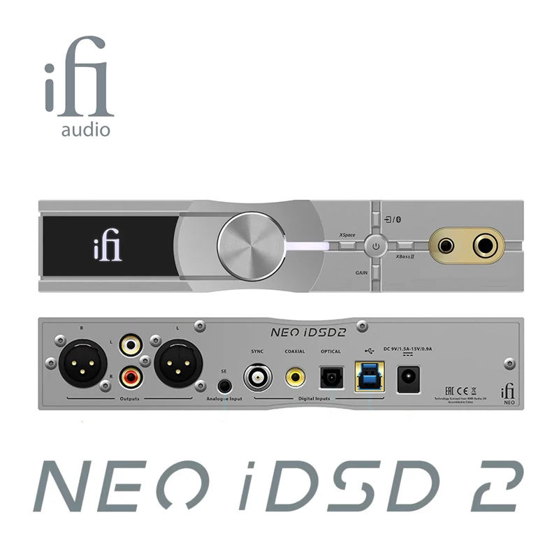 

iFi NEO IDSD 2 Digital Audio Music Decoder Lossless DAC Headphone Amp Bluetooth 5.4 USB AptX LDAC Streaming HIFI MQA CD-quality