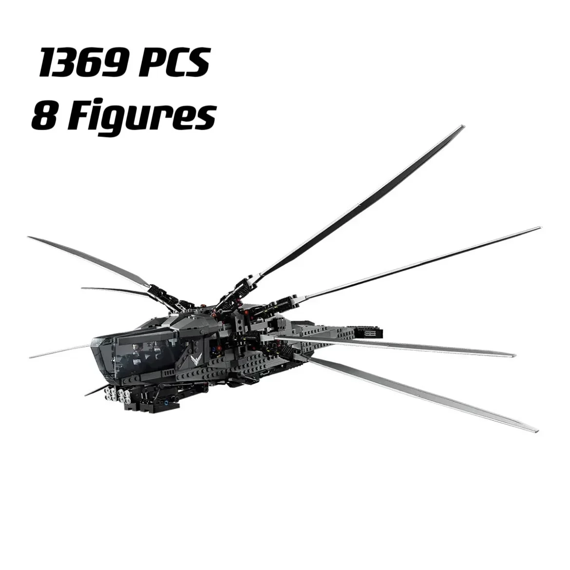 

1369Pcs Dune Atreides Royal Ornithopter Building Blocks Set Military Fighter Model Aircraft Bricks Toys For Kids Gifts 10327