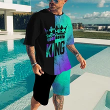 Men's T Shirt Set 3D Print 2022 Summer Short Sleeve T-shirt Set Men Round Casual Loose Collar Fashion Trend Clothes Sweatshirts
Men's T Shirt Set 3D Print 2022 Summer Short Sleeve T-shirt Set Men Round Casual Loose Collar Fashion Trend Clothes Sweatshirts