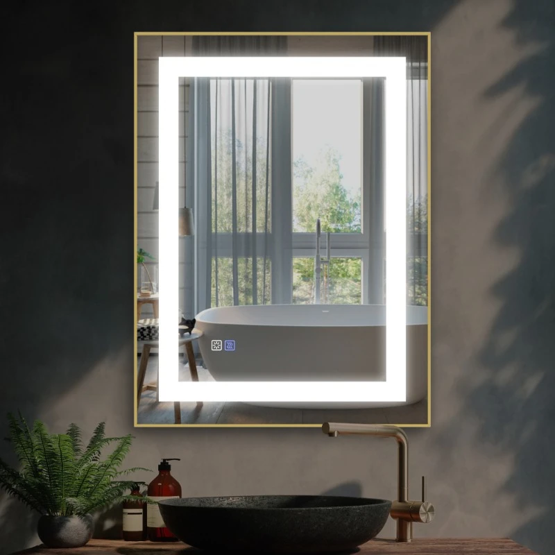 24 X 32 Inch Vanity Led Mirror Bathroom Shower Wall Adhesive Shower Mirror Smart Decorations Items Mirrors for Makeup Furniture
24 X 32 Inch Vanity Led Mirror Bathroom Shower Wall Adhesive Shower Mirror Smart Decorations Items Mirrors for Makeup Furniture