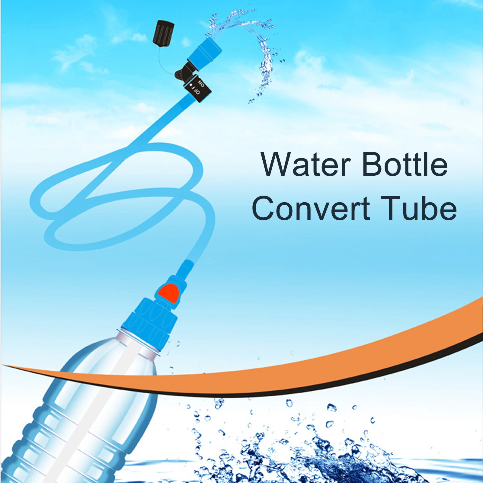 1pc 90cm Water Bottle Convert Tube Food Grade TPU Polyether Water Pipe Self-locking Silicone Suction Nozzle Camping Supplies
1pc 90cm Water Bottle Convert Tube Food Grade TPU Polyether Water Pipe Self-locking Silicone Suction Nozzle Camping Supplies