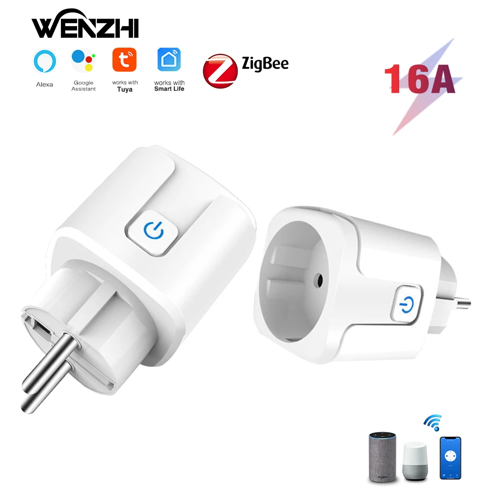 Zigbee Electrical Sockets Plug EU France Standard Timer Power Monitor 220V Tuya Smart Life Alexa Google Home Assistant Smartlife
Zigbee Electrical Sockets Plug EU France Standard Timer Power Monitor 220V Tuya Smart Life Alexa Google Home Assistant Smartlife