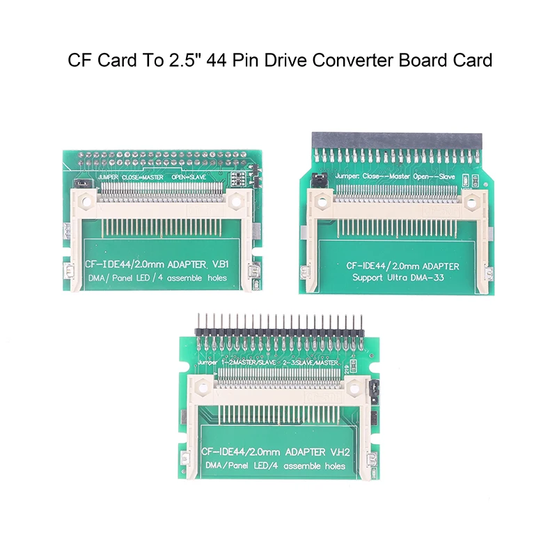 

CF Compact Flash Memory Card To Laptop IDE 2.5" 44 Pin Drive Board HDD Bootable Adapter Converter Card