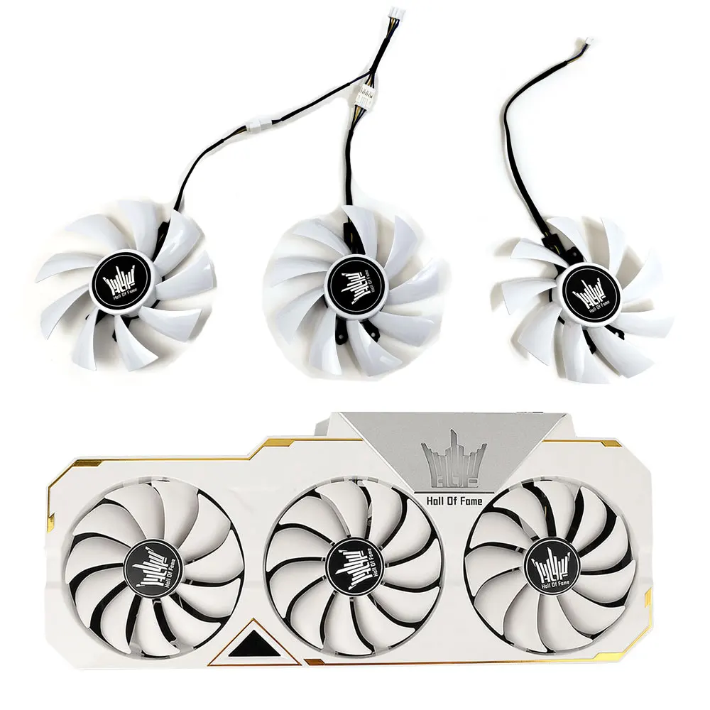 

3PCS 88MM FD9015U12S GA92S2H RTX2080Ti Video Card Fan Replacement For GALAX RTX 2080Ti HOF RTX 2080 Ti Graphics Card Cooling Fan