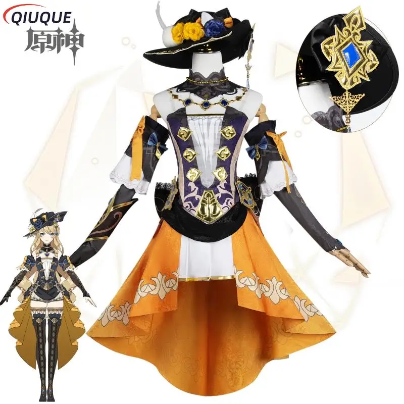 Game Genshin Impact Navia Cosplay Costume Hat Wig Shoes Set Women Dress Fontaine Uniform Halloween Party Outfit
Game Genshin Impact Navia Cosplay Costume Hat Wig Shoes Set Women Dress Fontaine Uniform Halloween Party Outfit