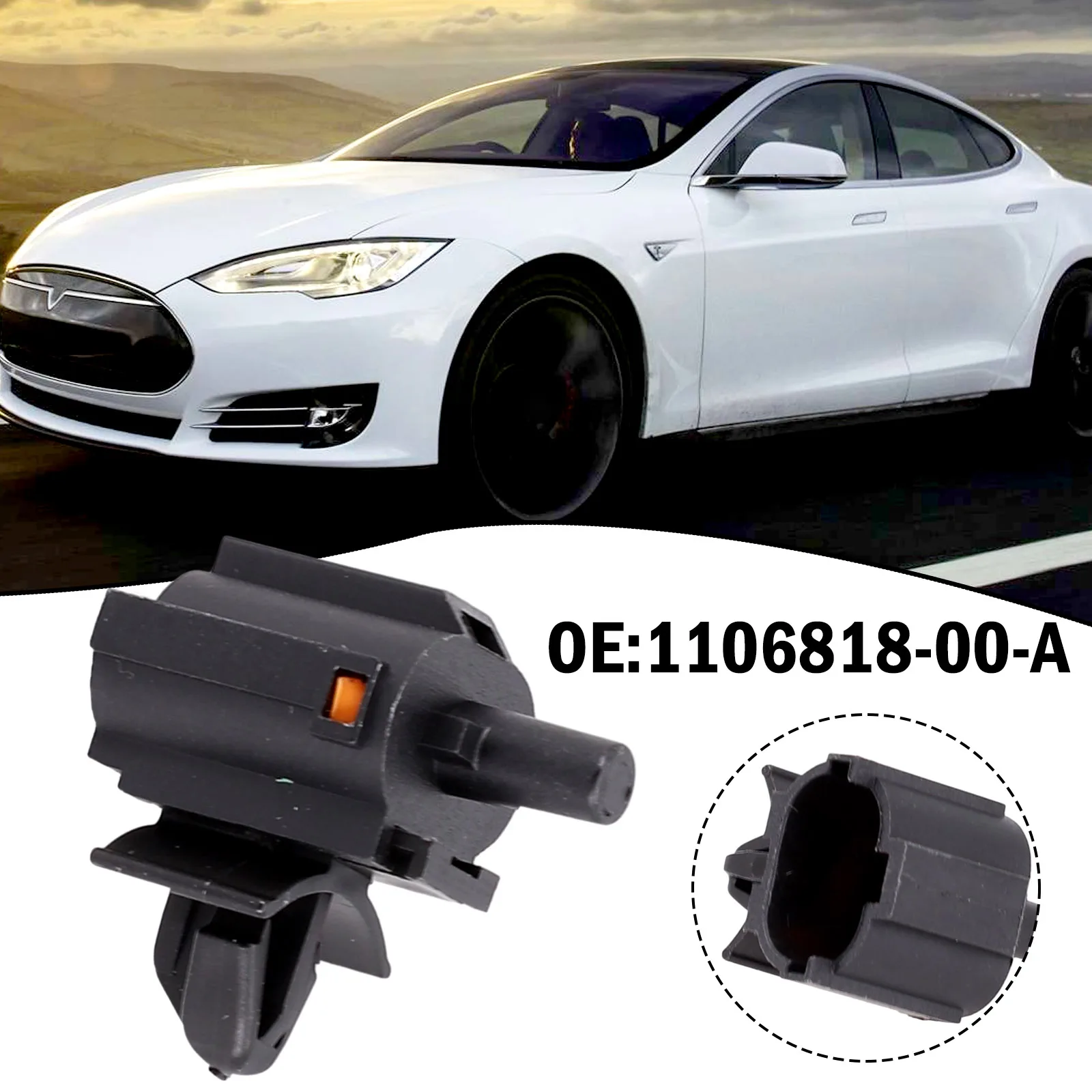 For Tesla MODEL 3/Y 2017-2023 Outdoor Air Temperature Sensor ABS 1106818‑00‑A Automotive Accessories Direct Replacement Sensor
For Tesla MODEL 3/Y 2017-2023 Outdoor Air Temperature Sensor ABS 1106818‑00‑A Automotive Accessories Direct Replacement Sensor