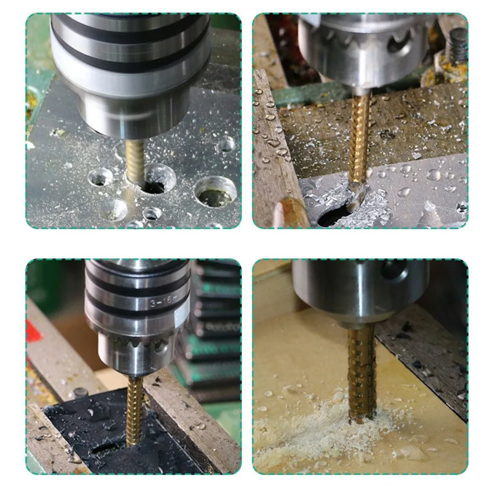 8*98 3-8mm Titanium Coated Hss Drill Bits Set Aluminum Plate Cutting On Wood High-Speed Steel Holing Iron Round Handle
8*98 3-8mm Titanium Coated Hss Drill Bits Set Aluminum Plate Cutting On Wood High-Speed Steel Holing Iron Round Handle