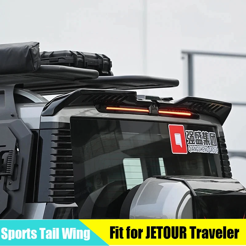 

Автомобильные Спойлеры и крылья, заднее крыло, подходит для Chery JETOUR Traveler T2 2023 2024, спортивный спойлер для крыльев заднего хода, автомобильная внешняя отделка, запчасти