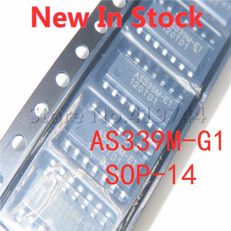 5PCS/LOT AS339M-G1 AS339 SOP-14 SMD voltage comparator IC chip In Stock NEW original IC
5PCS/LOT AS339M-G1 AS339 SOP-14 SMD voltage comparator IC chip In Stock NEW original IC
