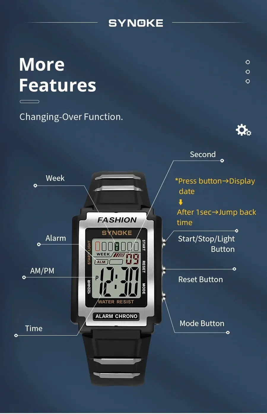 Men Rectangular Sports Electronic Watch Waterproof 50M Night Light Large Screen Alarm Clock Trend Retro Style 9 Mallzona Sa04a836b2ab948538e6276db5a6244c1K Men Rectangular Sports Electronic Watch Waterproof 50M Night Light Large Screen Alarm Clock Trend Retro Style Mallzona