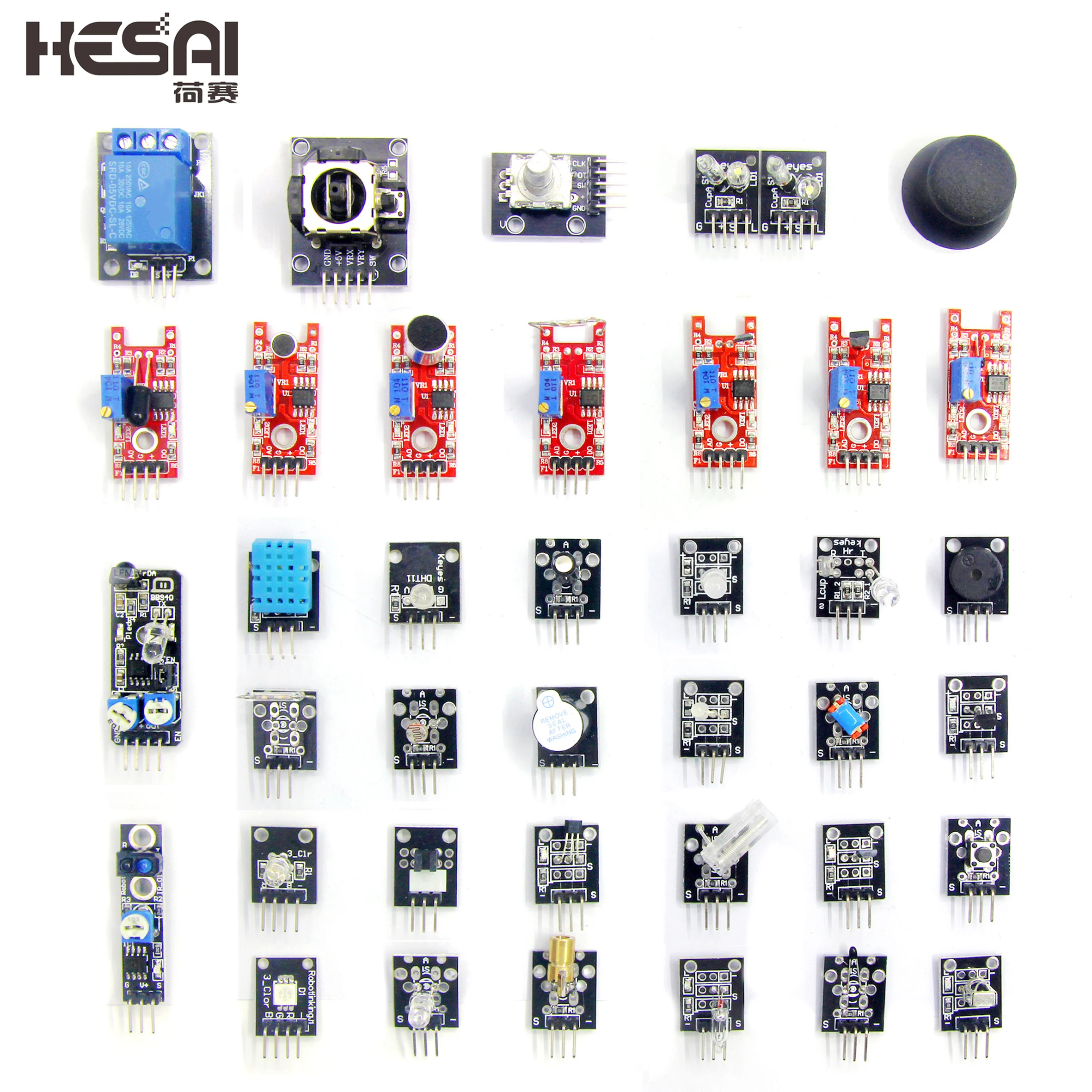 Smart Electronics 37in1 37 in 1 Sensor Kit XY Joystick Rotary Encoder Relay Module DHT11 Voice Laser SensorApplicable to various
Smart Electronics 37in1 37 in 1 Sensor Kit XY Joystick Rotary Encoder Relay Module DHT11 Voice Laser SensorApplicable to various