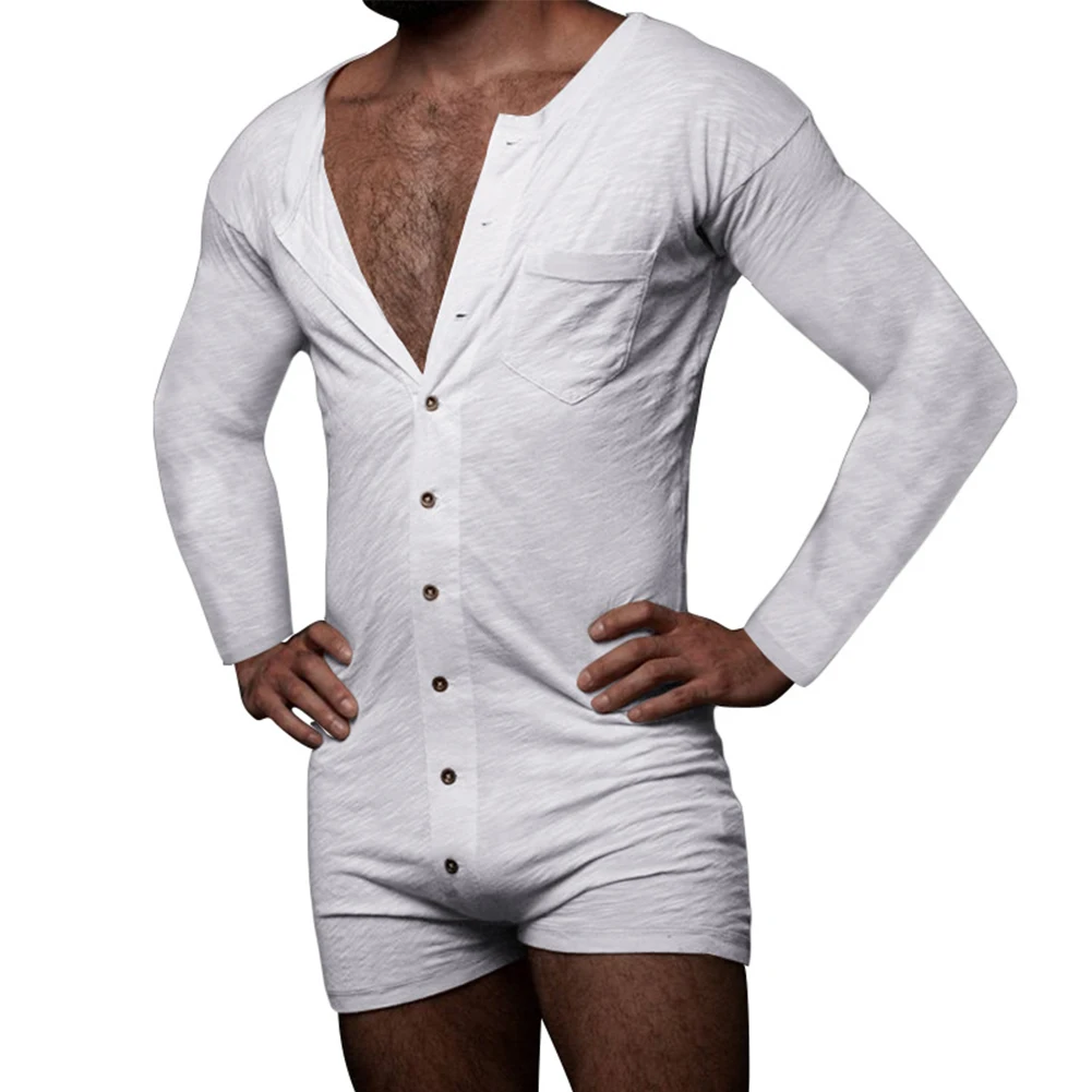 Men\\'s Casual Long Sleeve Jumpsuits Short Trouser Pant Male Rompers Button Down Adult Romper New Homewear Clothes Pajamas
Men\\'s Casual Long Sleeve Jumpsuits Short Trouser Pant Male Rompers Button Down Adult Romper New Homewear Clothes Pajamas