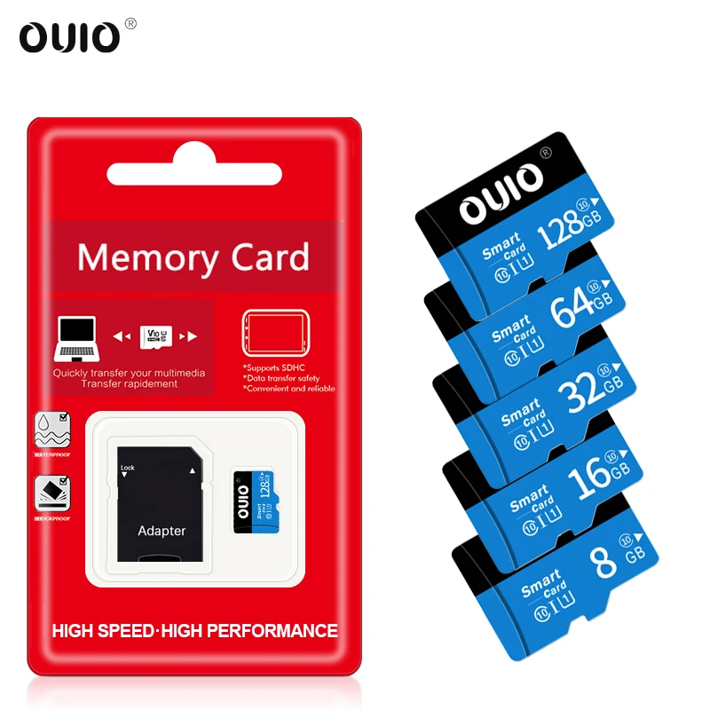 

Micro-SD TF Card 8 16 32 64 128 GB Class 10 Flash Memory Card Microsd 8GB 16GB 32GB 64GB 128GB for Smartphone Adapter