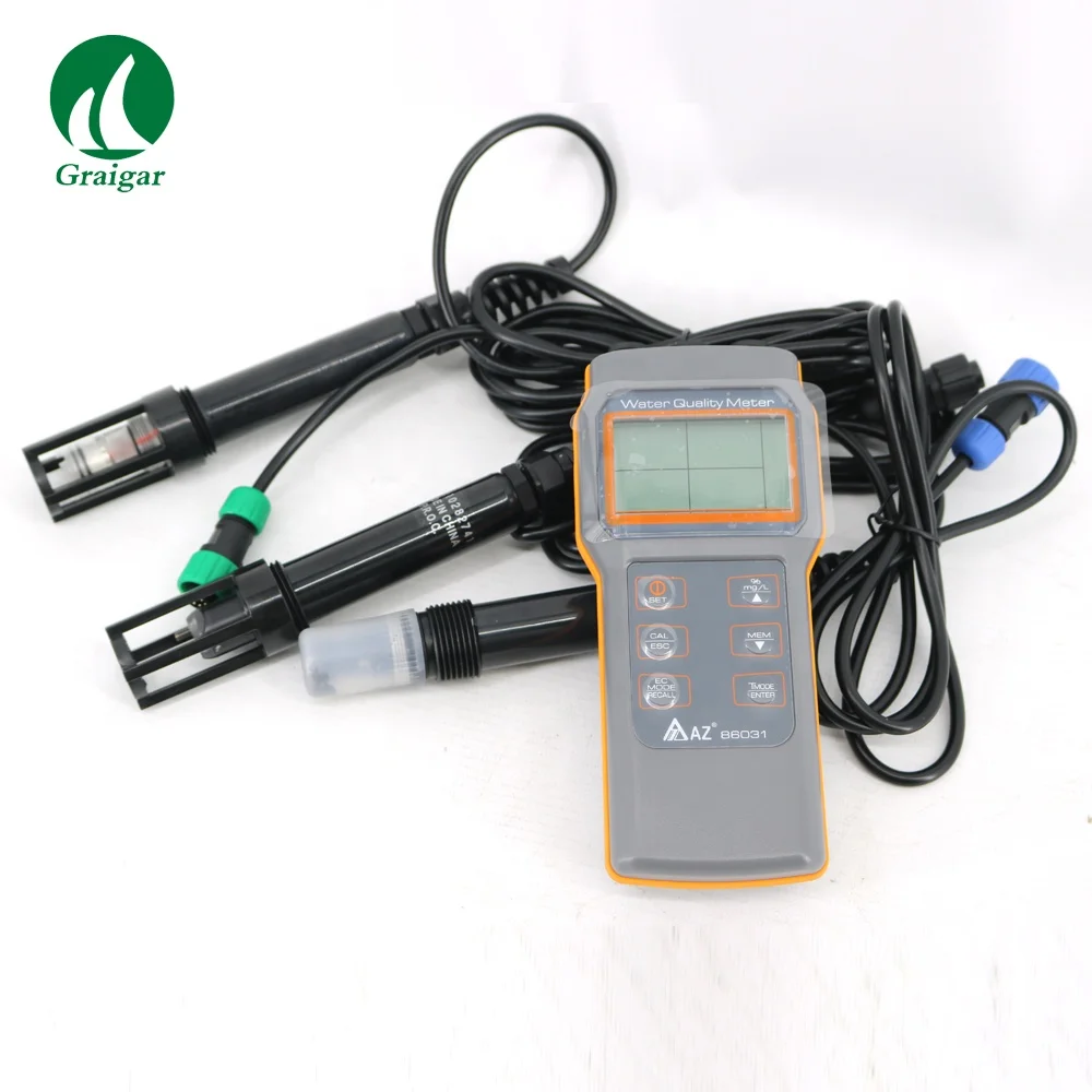 AZ-86031 Upgraded Version of AZ-8603 Handheld Water Quality Tester Function PH Salinity Dissolved Meter
AZ-86031 Upgraded Version of AZ-8603 Handheld Water Quality Tester Function PH Salinity Dissolved Meter