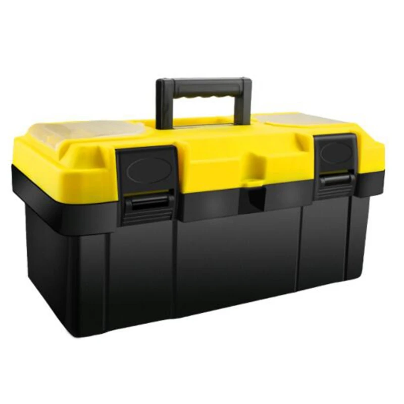 Multifunctional Plastic Hardware Toolbox for Household Storage Electrician Woodworking Toolbox with Removable Tray
Multifunctional Plastic Hardware Toolbox for Household Storage Electrician Woodworking Toolbox with Removable Tray