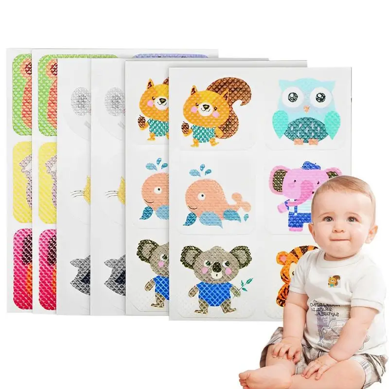 

Fly Repeller Sticker 36pcs Children Natural Stickers Bite Free Stickers Camping Gear Must Haves Cartoon Patterns For Indoor