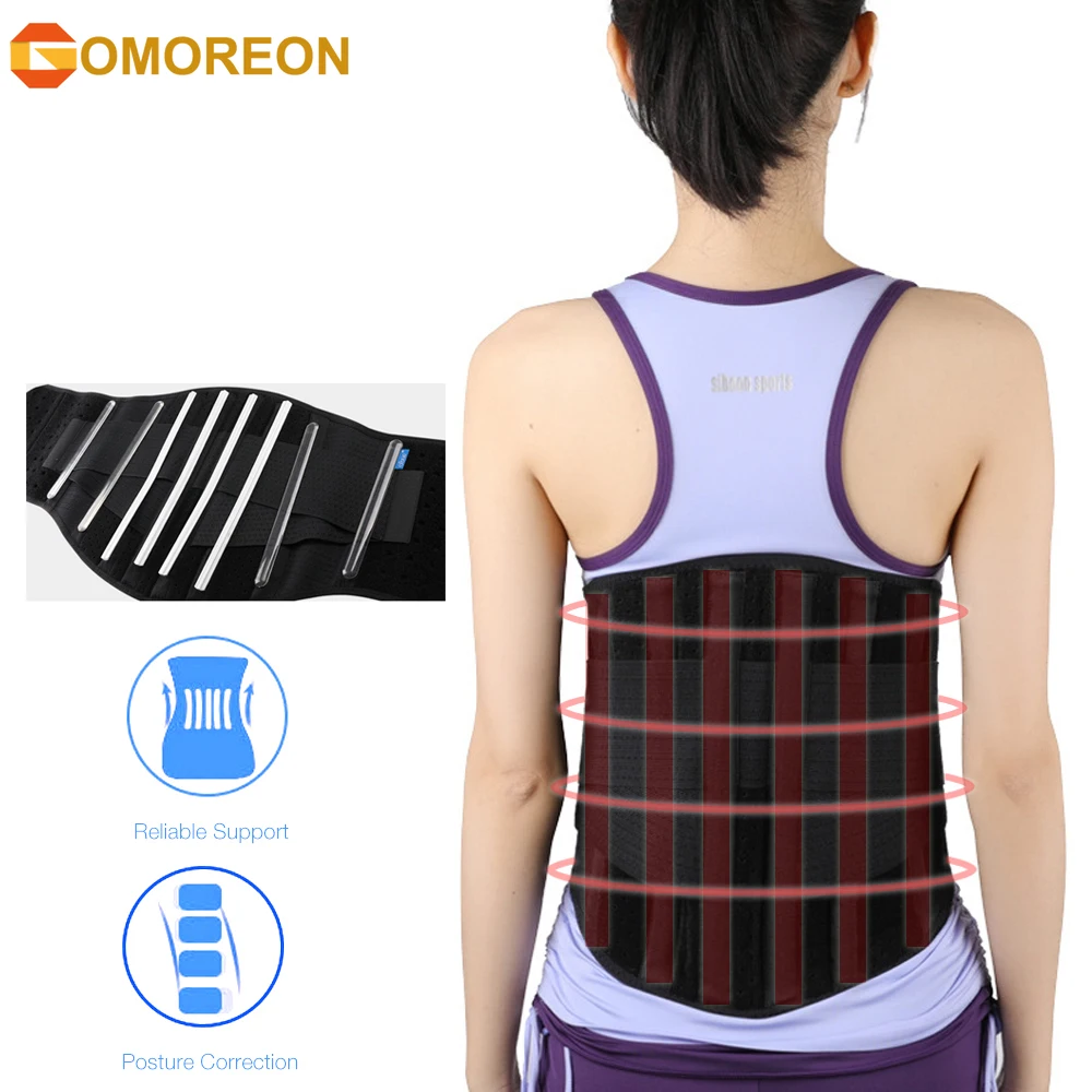 

Compression Lumbar Support Belt, Lower Back Braces for Back Pain Relief - Waist Back Brace for Herniated Disc,Sciatica,Scoliosis