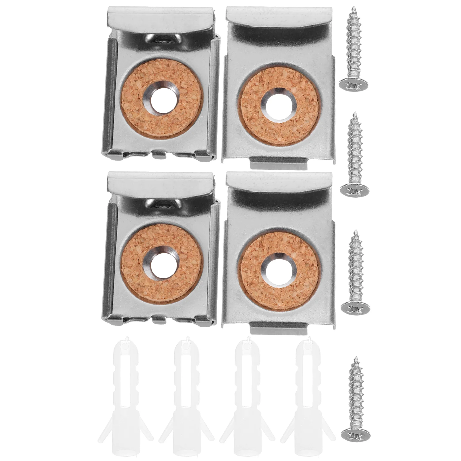 6 Sets Mirror Holder Glass Shelf Bracket Clips Shower Clamp Brackets Holders for Home
6 Sets Mirror Holder Glass Shelf Bracket Clips Shower Clamp Brackets Holders for Home