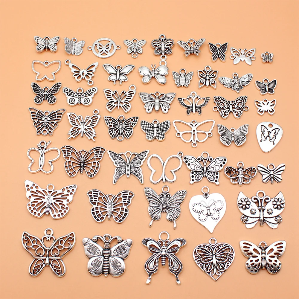 48pcs/set Butterfly Charms For Jewelry Making Pendant Diy Crafts Accessories L10170
48pcs/set Butterfly Charms For Jewelry Making Pendant Diy Crafts Accessories L10170