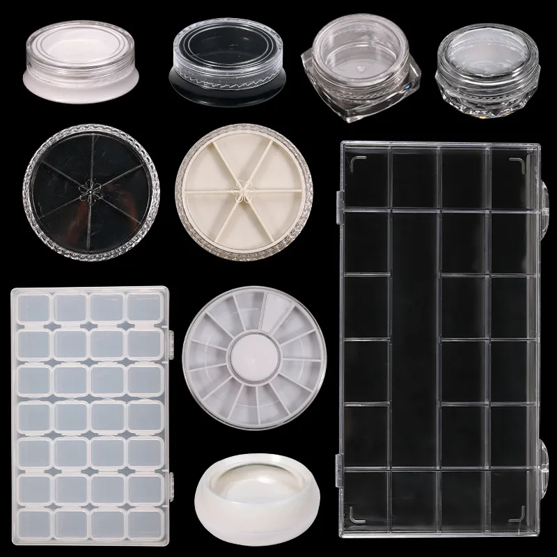 Plastic Empty Container Clear Rhinestone Storage Box Round Bar Box Acrylic Container Jewelry Accessories Manicure Tool Case Bag
Plastic Empty Container Clear Rhinestone Storage Box Round Bar Box Acrylic Container Jewelry Accessories Manicure Tool Case Bag