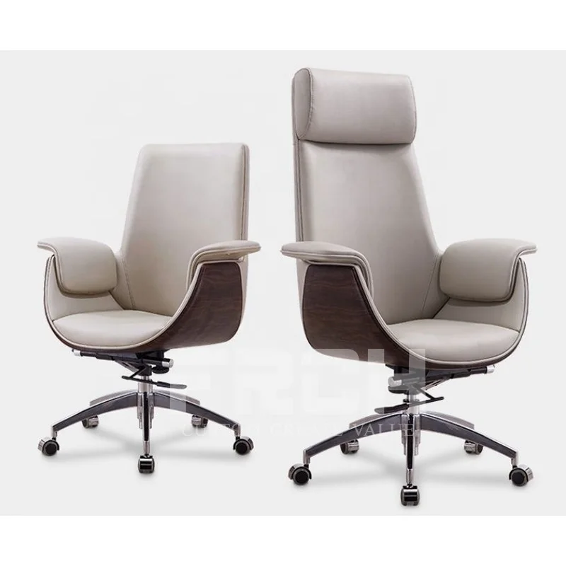 

Factory cheap prices Genuine Leather office executive CEO swivel chairs for office used Luxury office boss chair