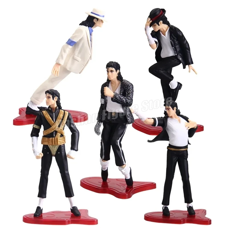 5pcs Michael Jackson Action Figure PVC Anti Gravity Forward Tilt Collection Smooth Criminal Limited Edition Jackson Figurine Toy 5pcs Michael Jackson Action Figure PVC Anti Gravity Forward Tilt Collection Smooth Criminal Limited Edition Jackson Figurine Toy