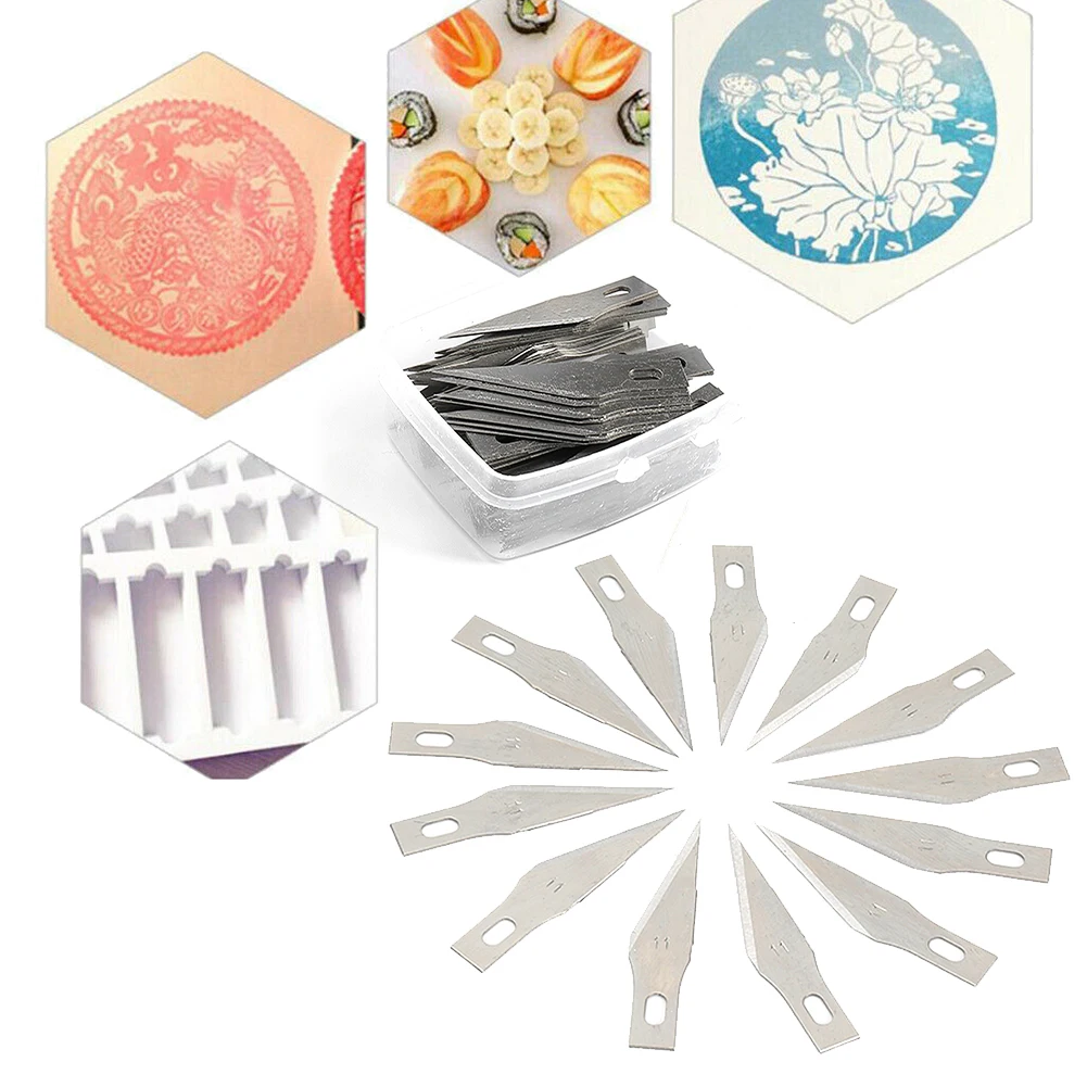 50/100pcs Carving Cutting Tool 11# Blades For X-acto Exacto Tool SK5 Graver Hobby Style Multi-function DIY-Craft Tools Parts
50/100pcs Carving Cutting Tool 11# Blades For X-acto Exacto Tool SK5 Graver Hobby Style Multi-function DIY-Craft Tools Parts