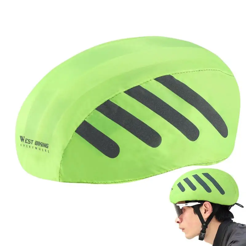 

Helmets Cover Bicycle Reflective Helmets Rain Cover Night Visual Mountain Bicycle Helmets Covers Windproof Breathable Cover