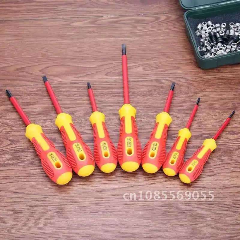 Electrician Dedicated Insulated Screwdriver Set 1000V Slotted Phillips High Voltage Resistant Screw Driver Repair Hand Tool 
Electrician Dedicated Insulated Screwdriver Set 1000V Slotted Phillips High Voltage Resistant Screw Driver Repair Hand Tool