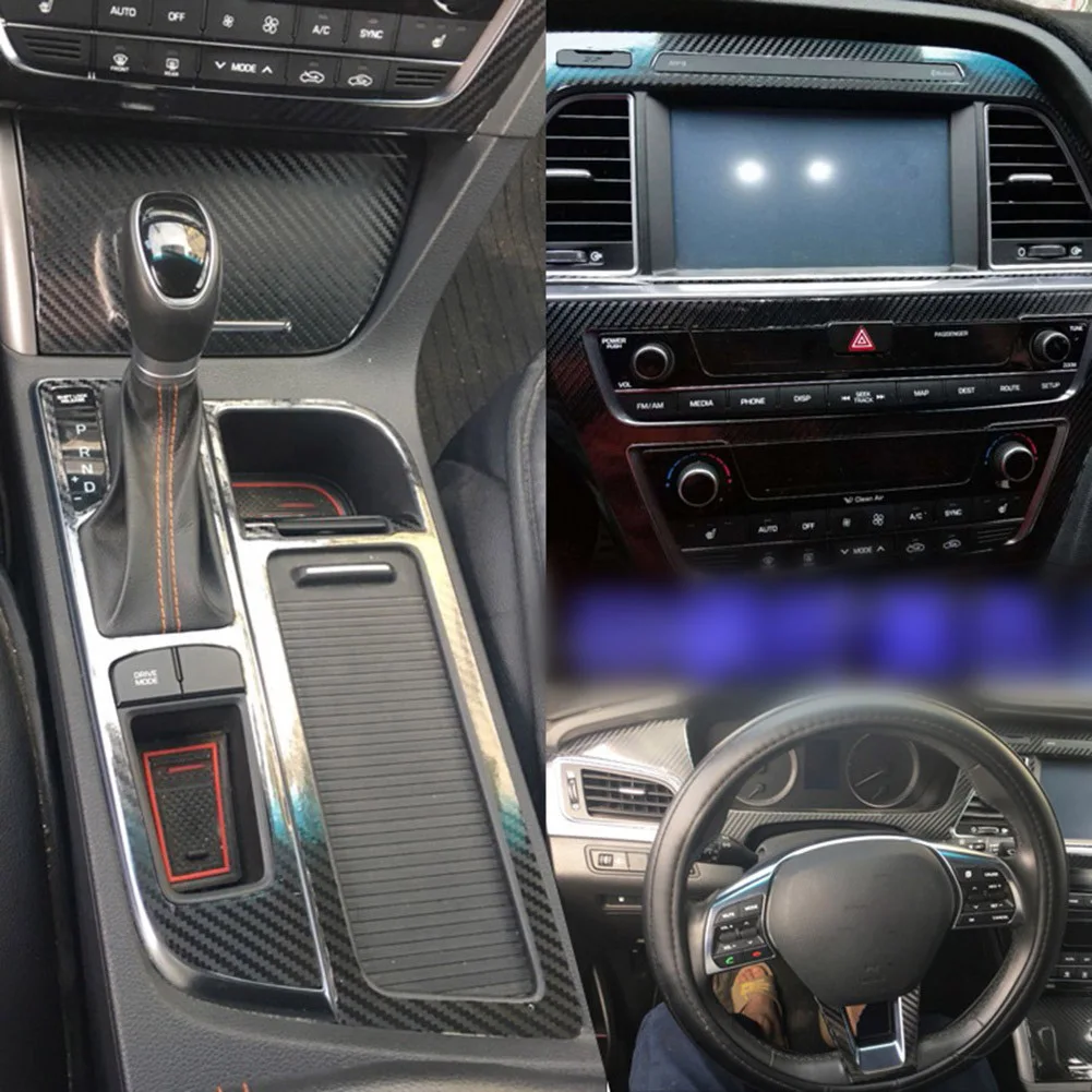 Interior Center Console 3D Carbon Fiber Style Molding Sticker Decals For For Hyundai Sonata 9 2015-2017 Central Panel Dashboard
Interior Center Console 3D Carbon Fiber Style Molding Sticker Decals For For Hyundai Sonata 9 2015-2017 Central Panel Dashboard