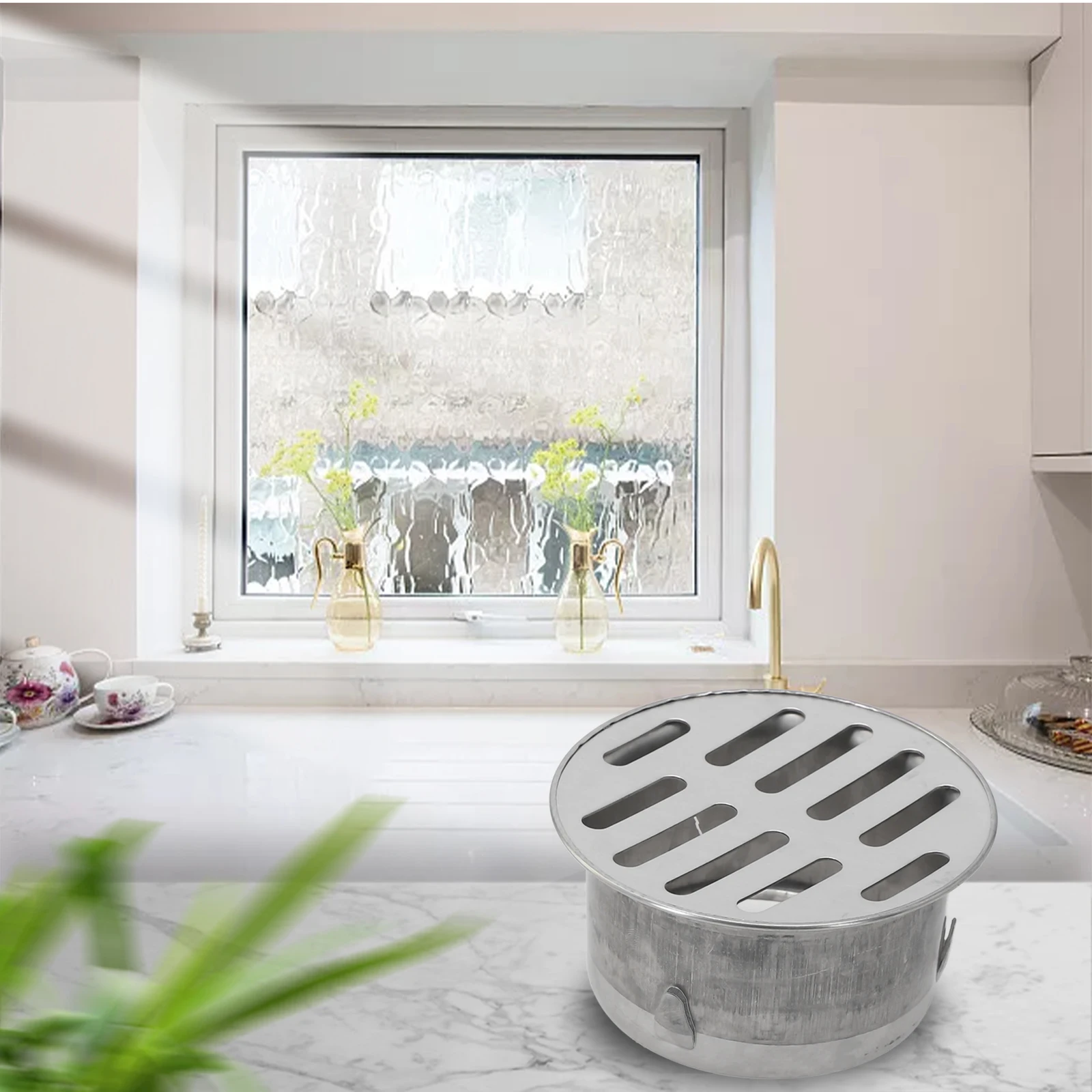 Cover Floor Drain Balcony Floor Drain Deodorant Stainless Steel Thickened Durable Exhaust Pipe End Hollow Design
Cover Floor Drain Balcony Floor Drain Deodorant Stainless Steel Thickened Durable Exhaust Pipe End Hollow Design