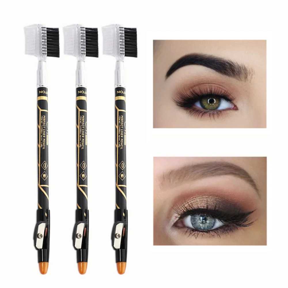 2 In 1 Eyebrow Pencil Easy To Color Eyebrow Makeup With Pencil Sharpener Eyebrow Comb Eyebrow Brush Long-lasting Cosmetics 
2 In 1 Eyebrow Pencil Easy To Color Eyebrow Makeup With Pencil Sharpener Eyebrow Comb Eyebrow Brush Long-lasting Cosmetics