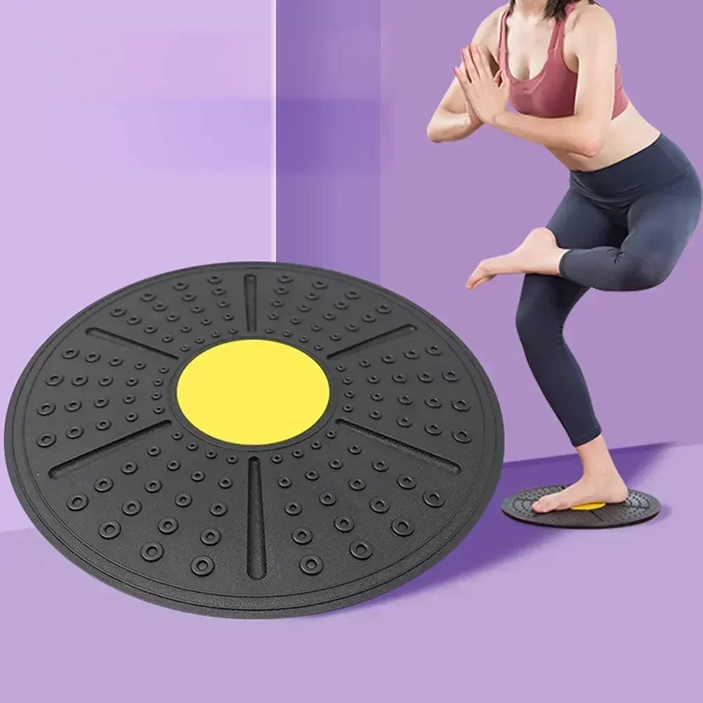 

Fitness Wobble Sport Waist Board Exerciser Training Yoga Gym Disc Equipmen Rotation Plate Round Home Twisting Stability Balance