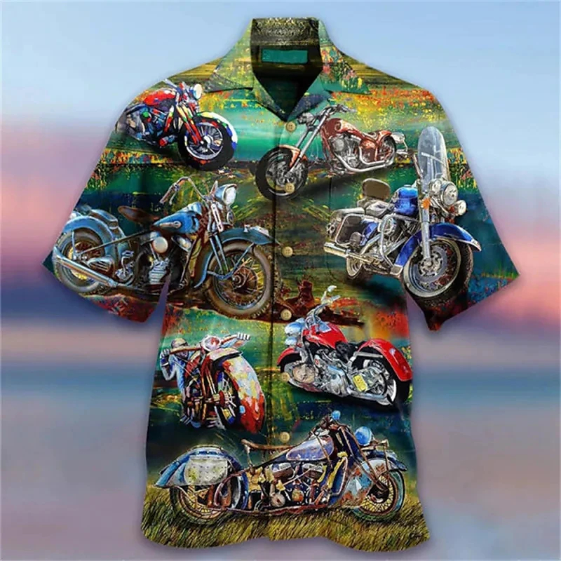 

Men's Shirt Summer Hawaiian Shirt Camp Shirt Aloha Shirt Graphic 3D Print Outdoor Street Short Sleeve Button-Down Clothing