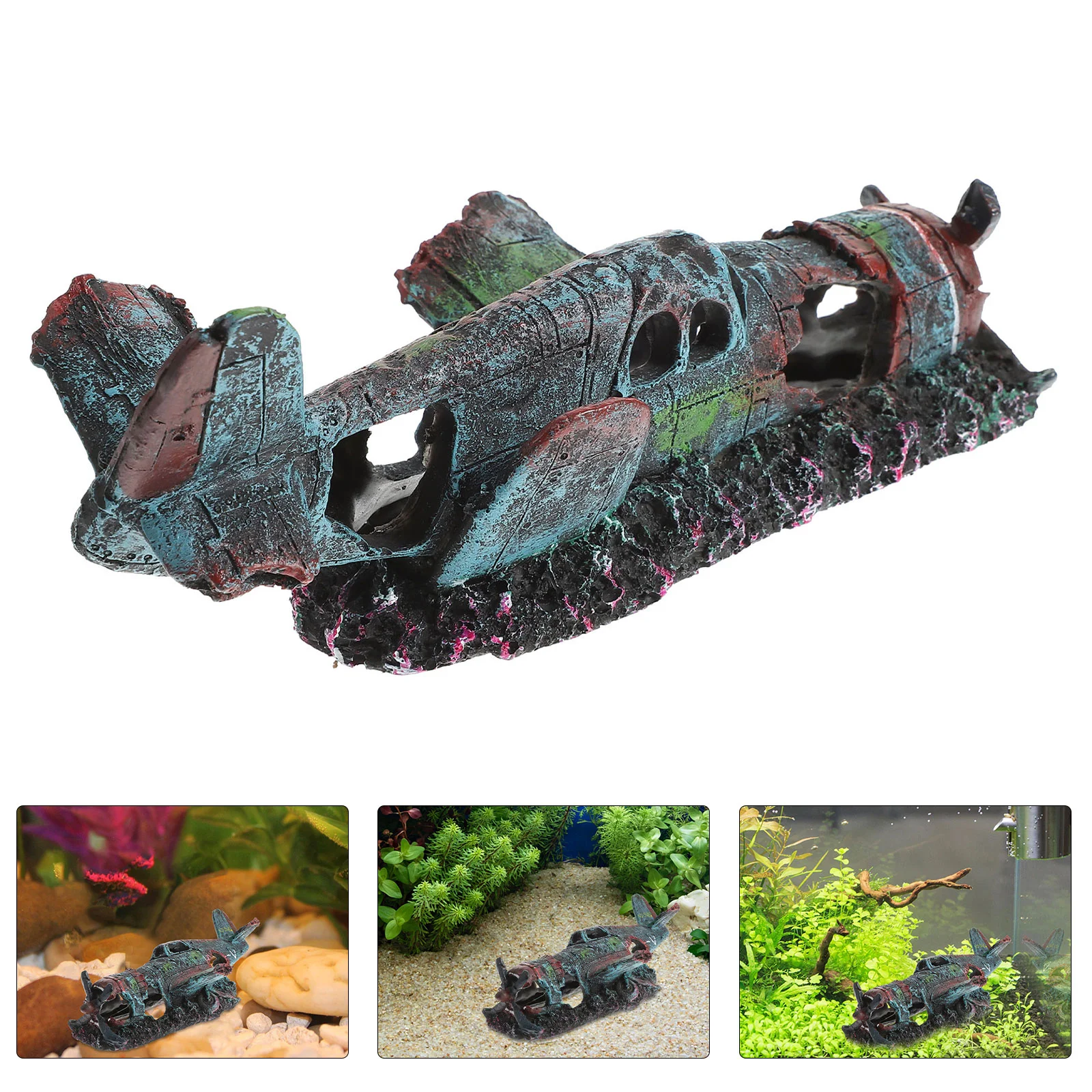 Aquarium Decorations Plane Tank Ornament Shipwreck Submarine Artificial Gallon Stand Airplane Decoration Sunken Decor Resin
Aquarium Decorations Plane Tank Ornament Shipwreck Submarine Artificial Gallon Stand Airplane Decoration Sunken Decor Resin