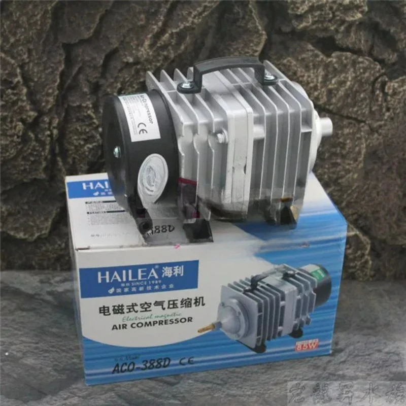 Aquarium electromagnetic air compressor fish tank air pump oxygen pump HAILEA ACO-388D 85W 90L/min
Aquarium electromagnetic air compressor fish tank air pump oxygen pump HAILEA ACO-388D 85W 90L/min