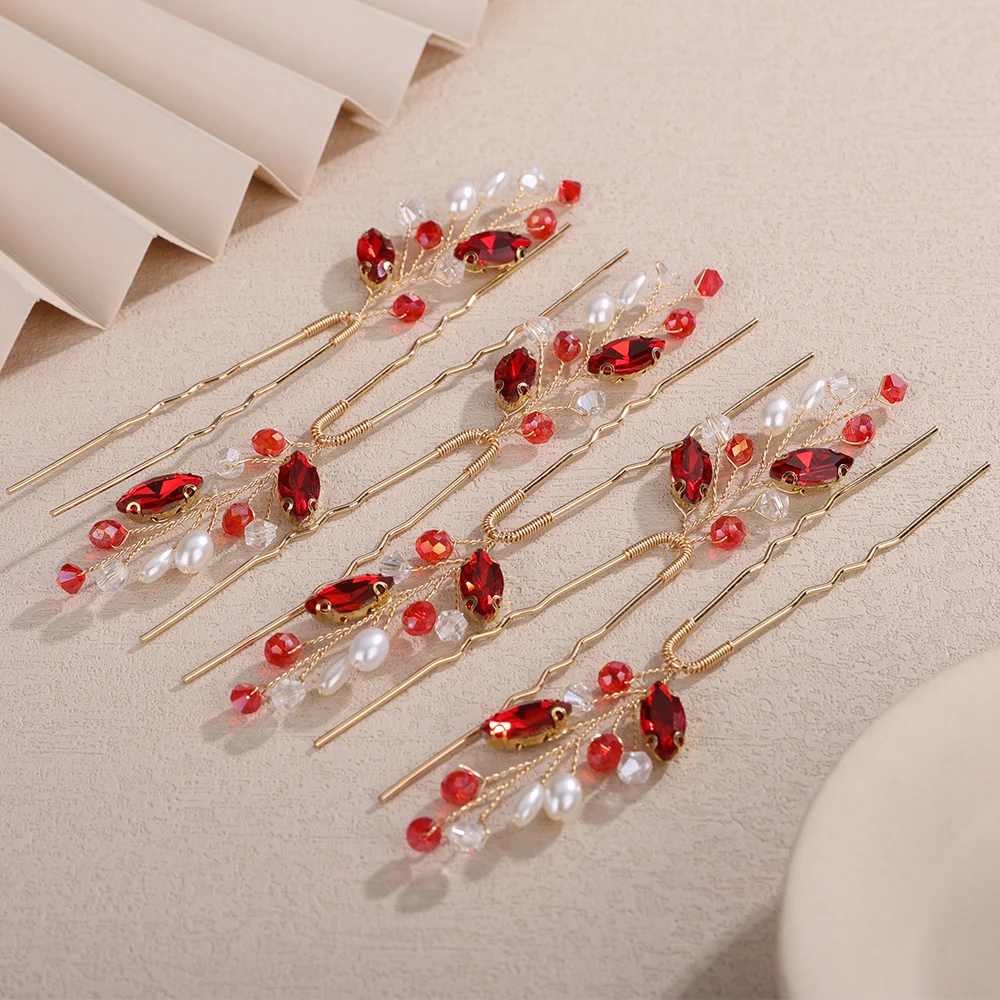 6PCS Crystal Wedding Hair Accessories Pearl Rhinestone Hair Pins for Women Bridal Headpiece 10Color Bride Party Hairpins Jewelry 20 Sa0661a6df0db4beaa9da3e1fc3332803I