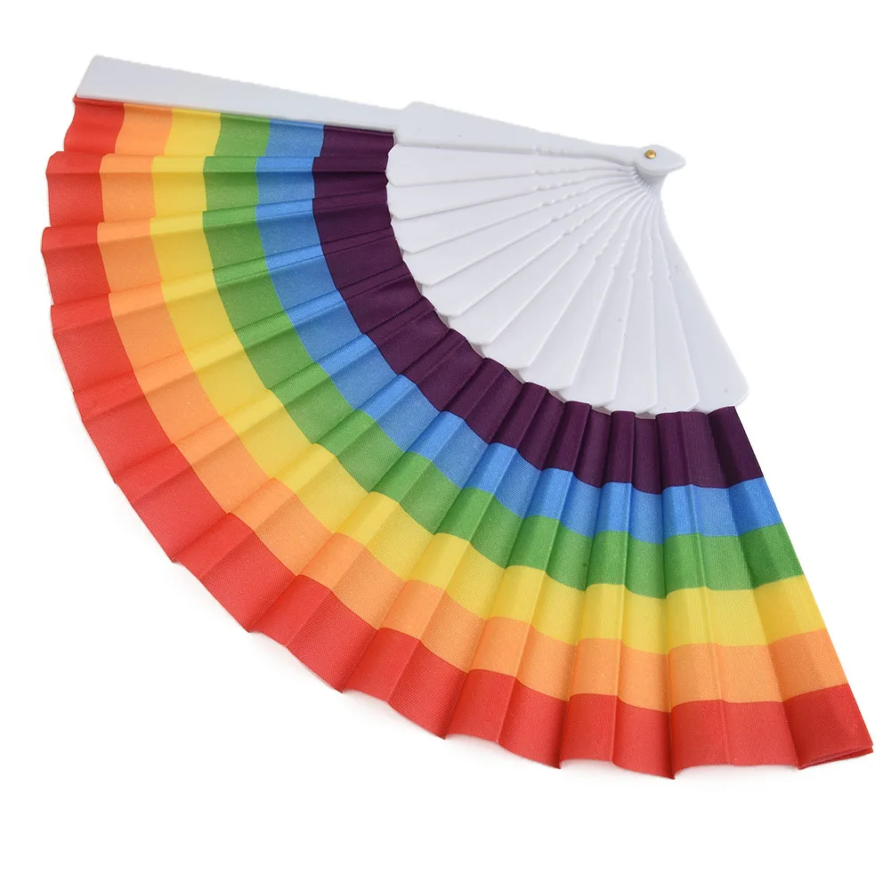 21/23cm Rainbow Fans Handheld Folding Fan Bamboo Rainbow Fan For Wedding Party Festival Dance Performance Home Decoration Fan
21/23cm Rainbow Fans Handheld Folding Fan Bamboo Rainbow Fan For Wedding Party Festival Dance Performance Home Decoration Fan