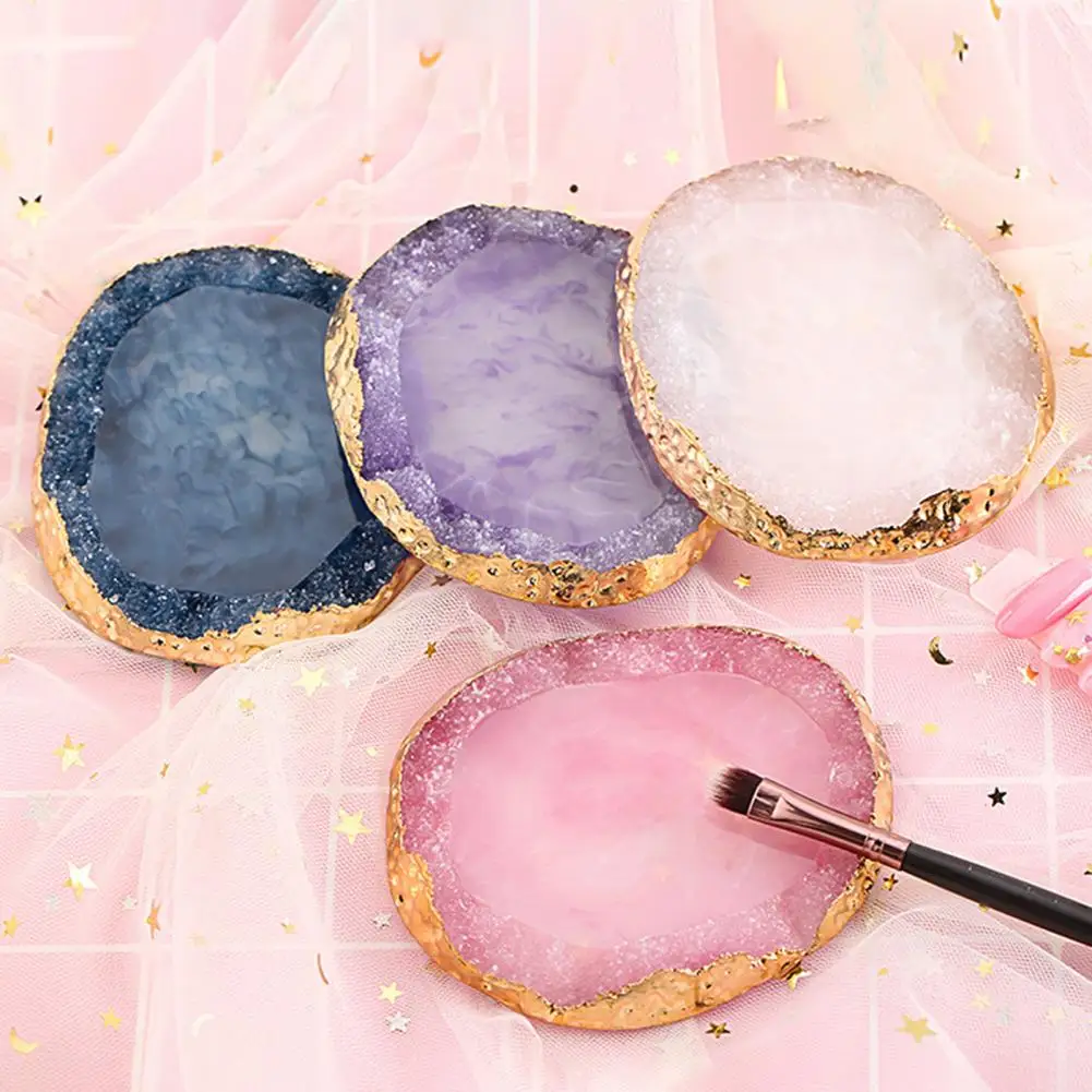 Resin Cosmetics Organizers Agate Nail Art Palette False Nail Tips Mixing Color Drawing Pallet Gel Polish Display Plate Props
Resin Cosmetics Organizers Agate Nail Art Palette False Nail Tips Mixing Color Drawing Pallet Gel Polish Display Plate Props