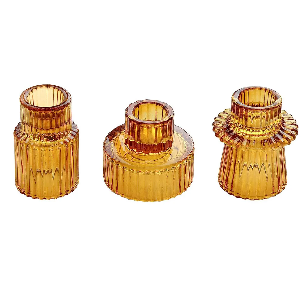 3pcs Candlestick Holder Minimalist Glass Candle Holder Romantic Table Candle Holder Candlestick For Taper Pillar Tealight Candle
3pcs Candlestick Holder Minimalist Glass Candle Holder Romantic Table Candle Holder Candlestick For Taper Pillar Tealight Candle