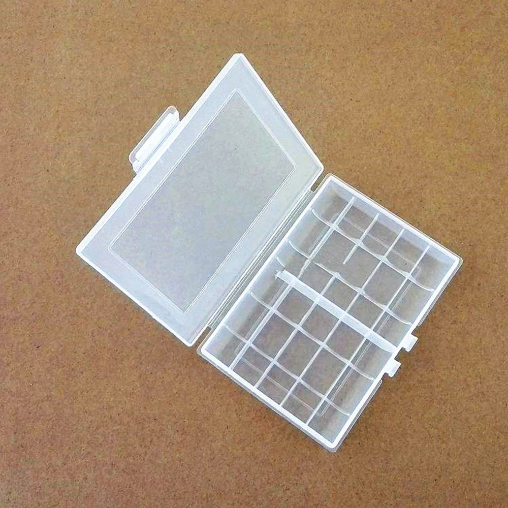

10slots Transparent Plastic AAA AA Battery Storage Box Holder Case Battery Organizer Storager Box Organizer Container Carrying