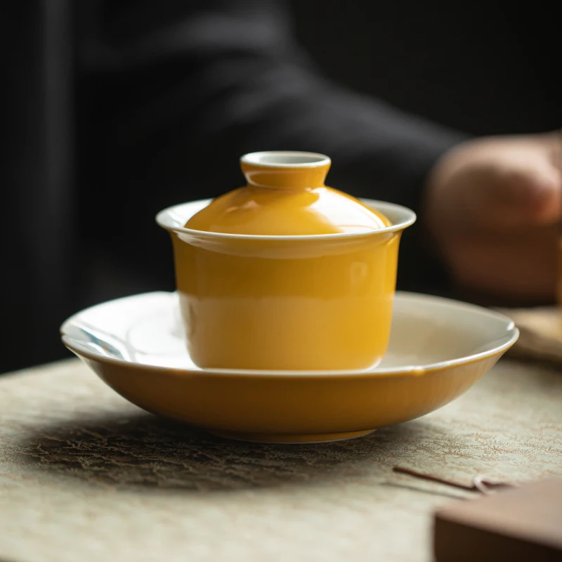 TLL Tuo Yellow Glaze Handmade Tureen Underglaze Hand Painted Bamboo Teaware Small
TLL Tuo Yellow Glaze Handmade Tureen Underglaze Hand Painted Bamboo Teaware Small