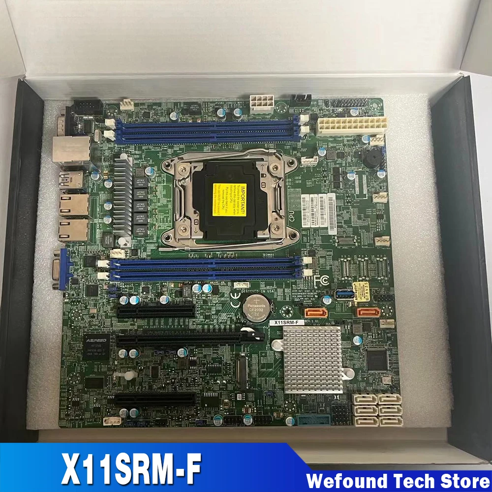 

For Supermicro Server microATX Motherboard LGA-2066 C422 Chipset DDR4 PCI-E 3.0 Support W-2100/2200 X11SRM-F