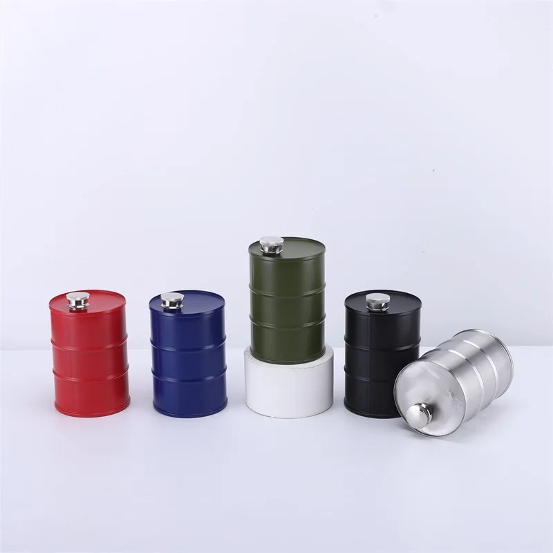 

25oz Vodka Oil Drums Whisky Flagon Oil Barrel Vodka Whiskey Jug Portable 304 Stainless Steel Alcohol Liquor Hip Flask Whisky