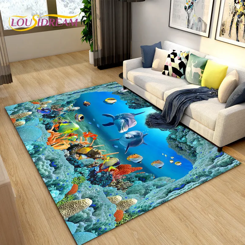 Underwater World 3D Seabed Illusion Dolphin Shark Area Rug,Carpet Rug for Living Room Bedroom Sofa Doormat,Non-slip Floor Mat
Underwater World 3D Seabed Illusion Dolphin Shark Area Rug,Carpet Rug for Living Room Bedroom Sofa Doormat,Non-slip Floor Mat