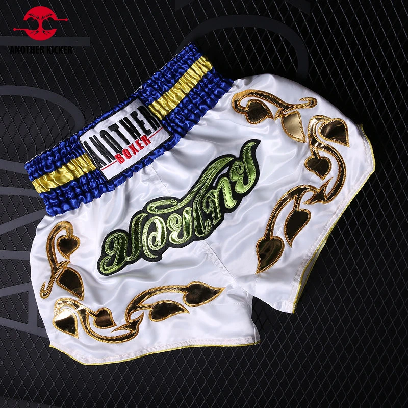Shorts for Kickboxing Embroidery Muay Thai Shorts Satin Boxing Training Fight Pants Man Woman Kids Gym Martial Arts MMA Clothing
Shorts for Kickboxing Embroidery Muay Thai Shorts Satin Boxing Training Fight Pants Man Woman Kids Gym Martial Arts MMA Clothing