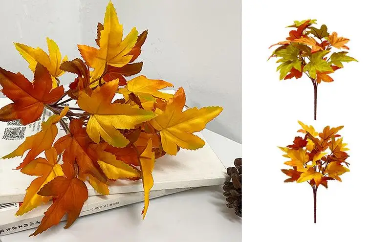 Maple Leaves Branches Artificial Maple Leaves Branch Fake Simulation Leaves Halloween Thanksgiving Table Centerpieces Ornaments
Maple Leaves Branches Artificial Maple Leaves Branch Fake Simulation Leaves Halloween Thanksgiving Table Centerpieces Ornaments
