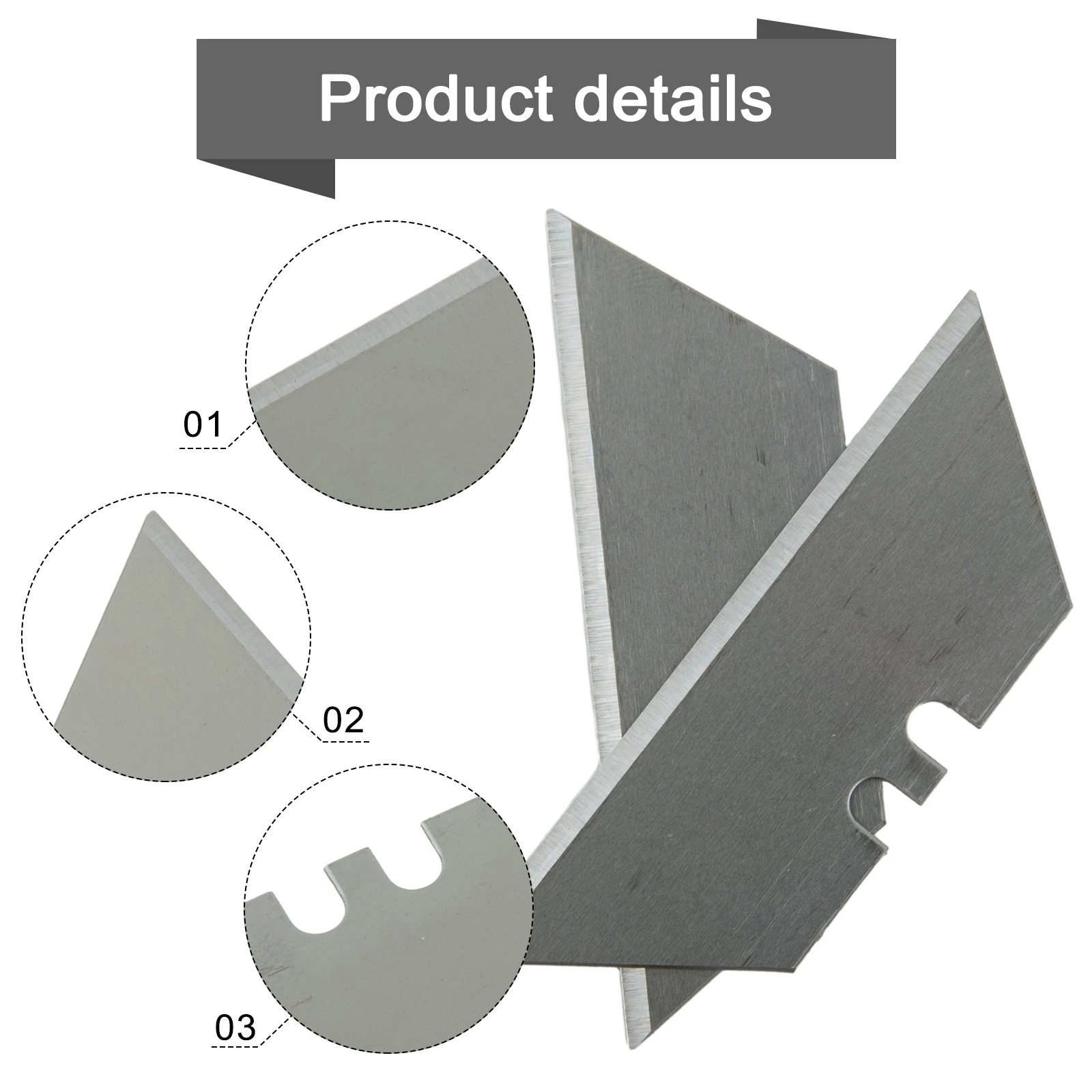 Manual Cutting Trapezoidal Blade Blade 0.6mm Thickness 2.36×0.7 Inch 60# Carbon Steel Black Silver Lightweight
Manual Cutting Trapezoidal Blade Blade 0.6mm Thickness 2.36×0.7 Inch 60# Carbon Steel Black Silver Lightweight